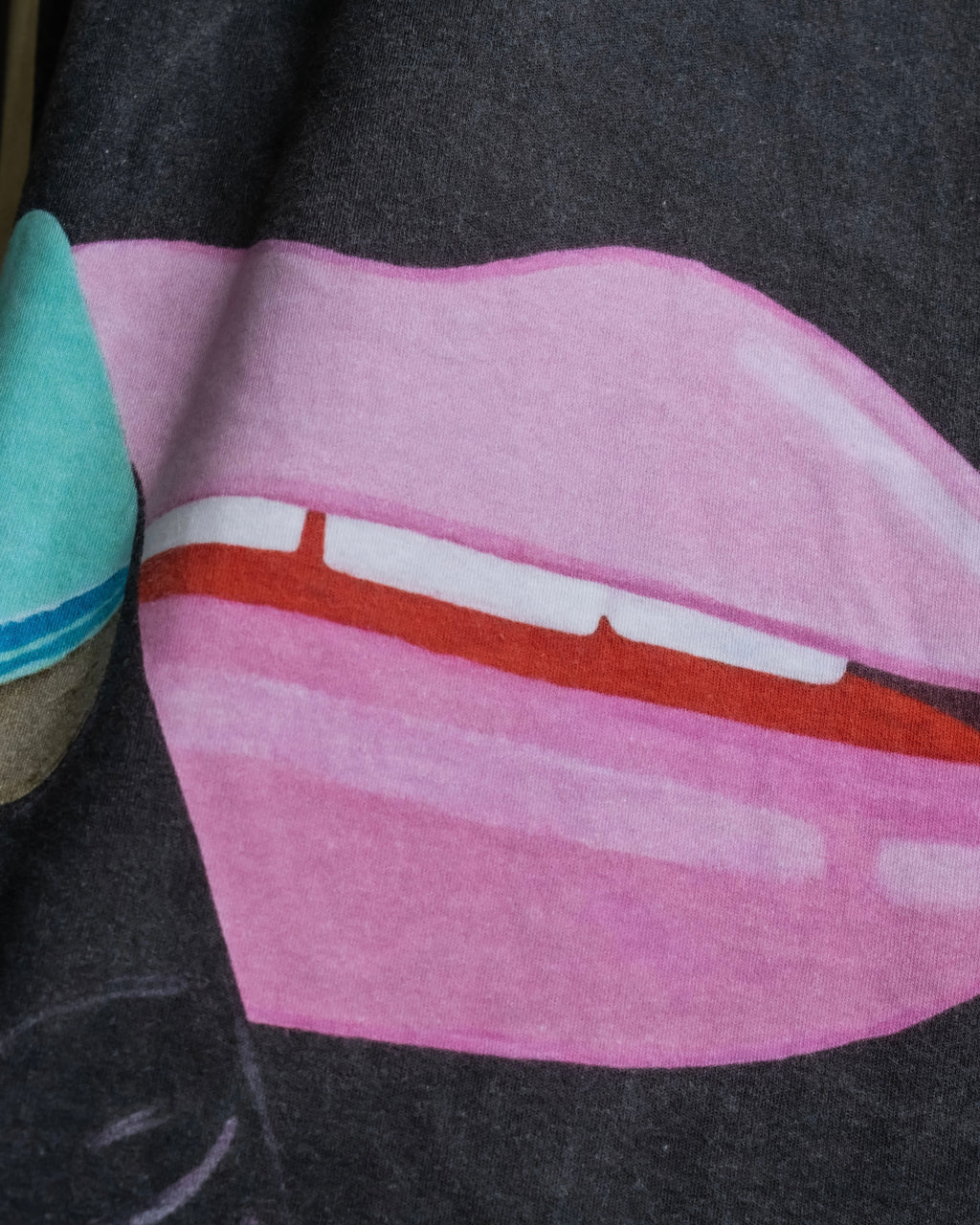 "RAF SIMONS" 13SS Surrealist face print sleeveless top