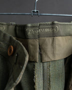 Vintage khaki green wide slacks