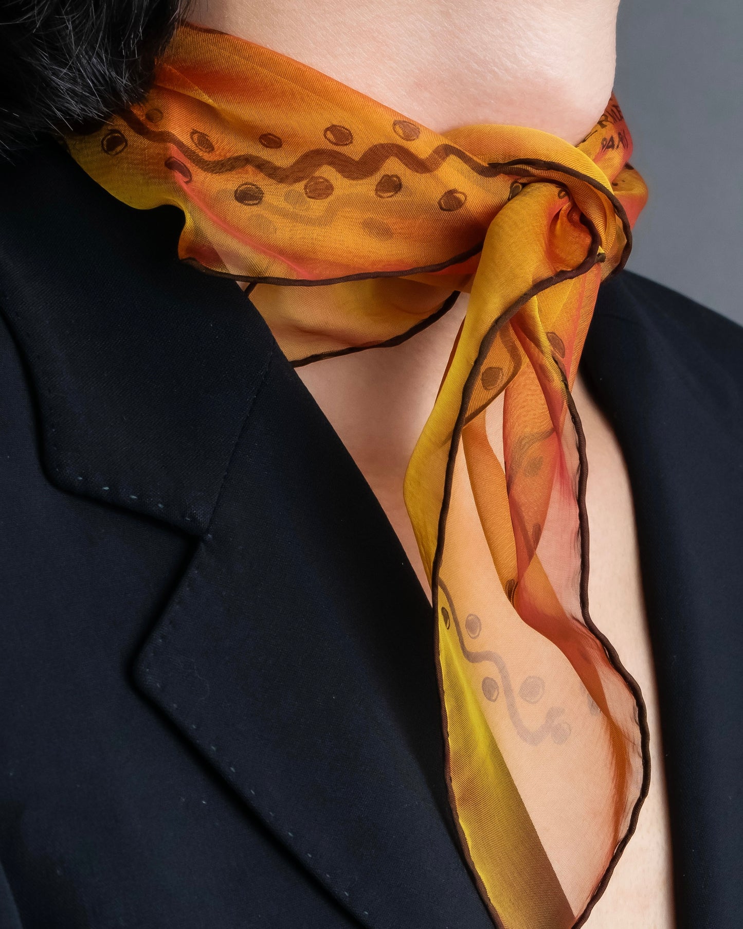 "HERMES" Exotic motif carre scarf