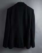 “MOSCHINO” Satin lapel double-breasted tuxedo jacket