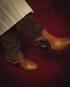-SPECIAL- “Ralph Lauren” 2010’s-20’s Sareena washed vachetta long boots