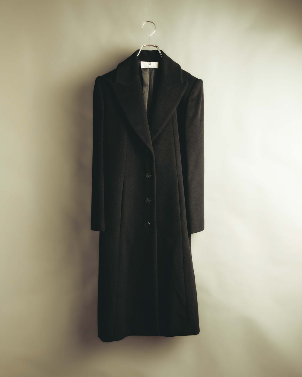 "GIVENCHY" 90's-00's Classically tailored wool long coat