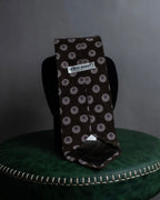 "GIORGIO ARMANI" Oval motif dot silk necktie