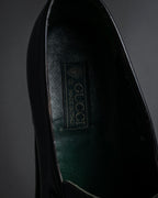 "GUCCI" 90’s classic leather penny loafers
