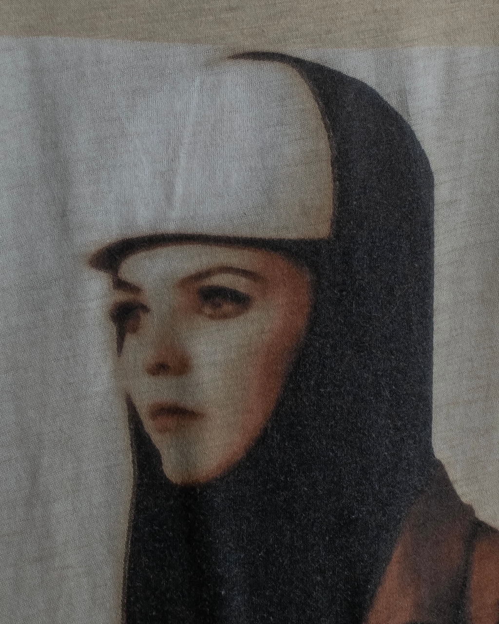 "BALENCIAGA" Painting graphic logo engraved T-shirt