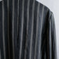 "Vintage multi stripe collarless jacket"