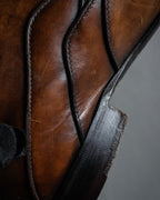 "LOUIS VUITTON" Layered panel design leather shoes