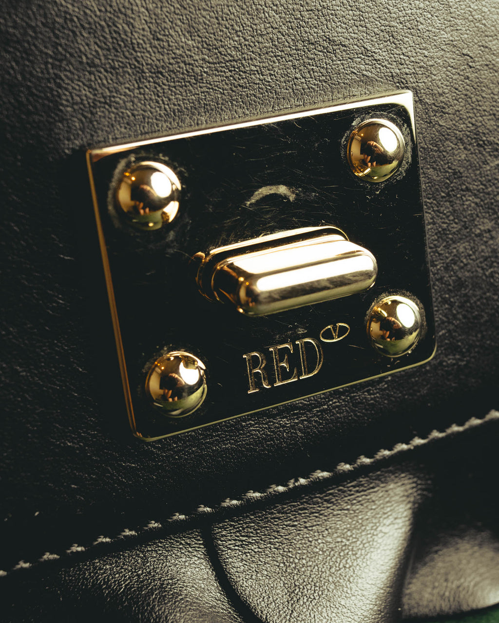 "RED VALENTINO" 2010's Ruffled leather shoulder bag