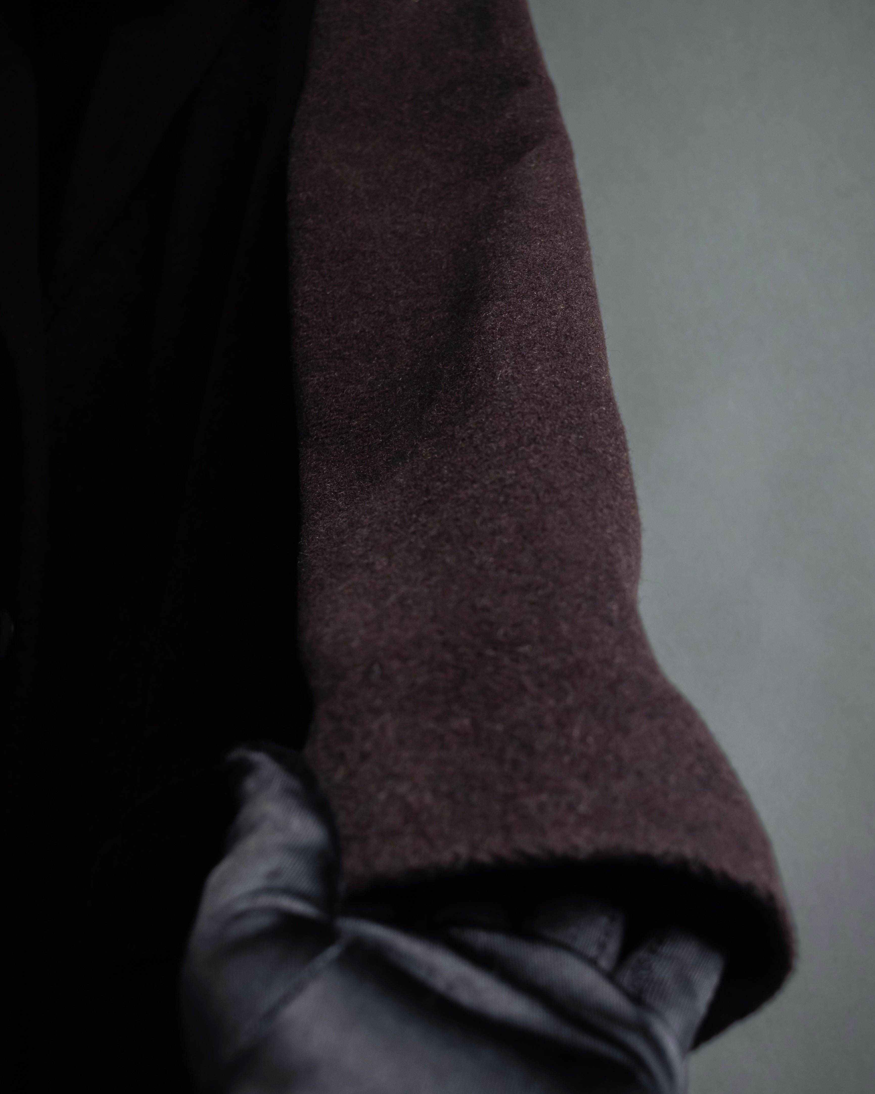 "miss Chloe" Fur collar switching design wool coat