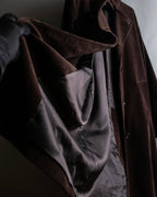 "Barbour" Wide ribbed corduroy maxi-length trench coat