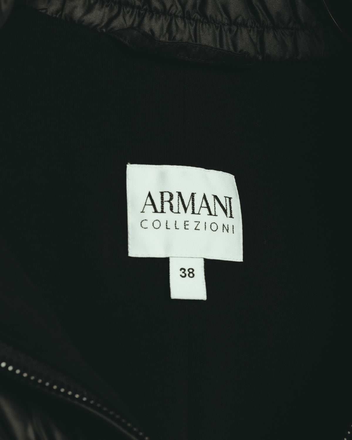 "ARMANI COLLEZIONI" 00's-10's Sculptural ruched zip-up jacket