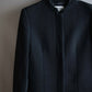 "VALENTINO" Solid no collar dart shaped long coat