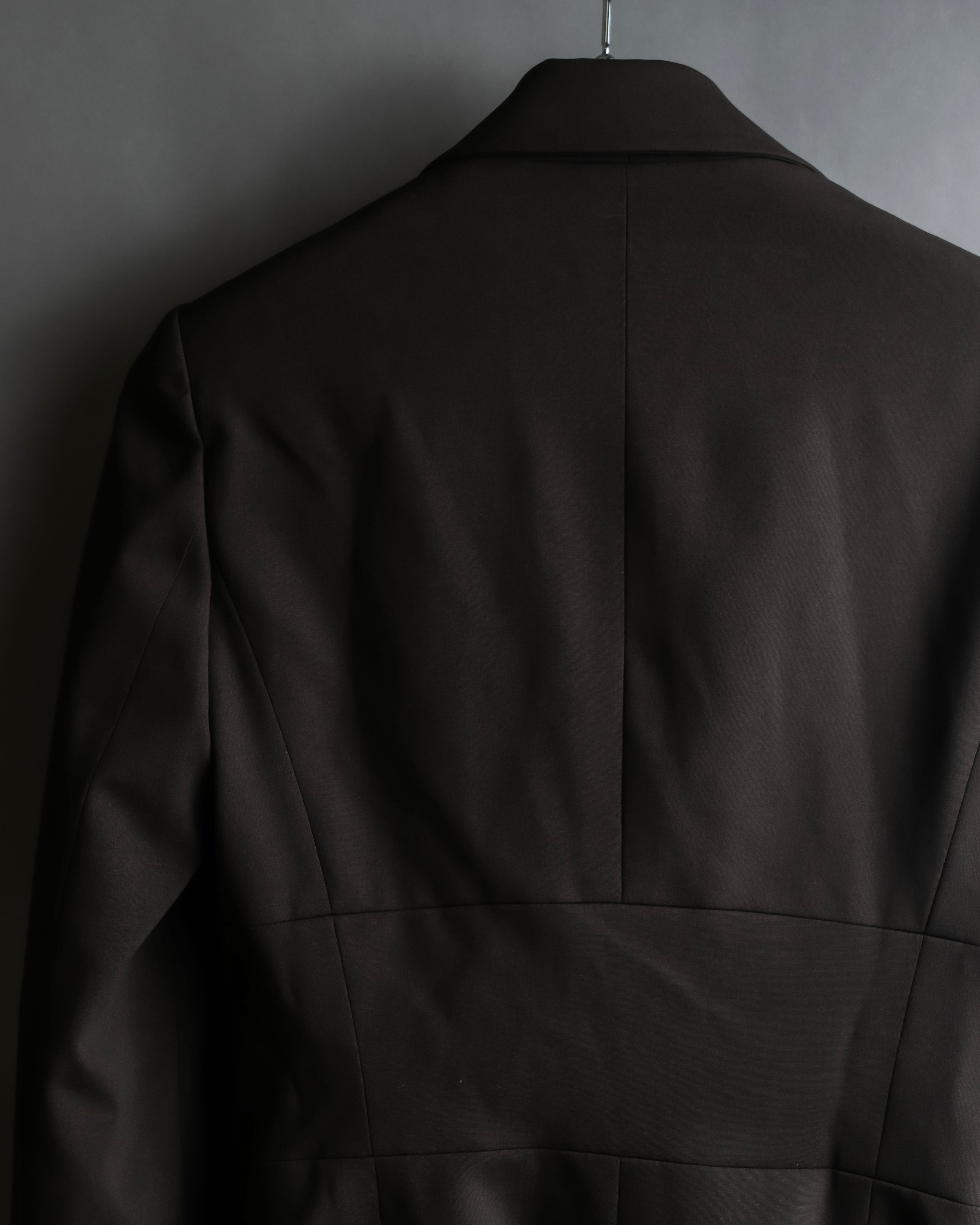 "GIVENCHY" Military patch pocket detail tailored jacket