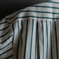 "BURBERRYS" Green stripe pattern oversized shirt