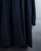 "YVES SAINT LAURENT" Metal toggle design melton wool duffel coat