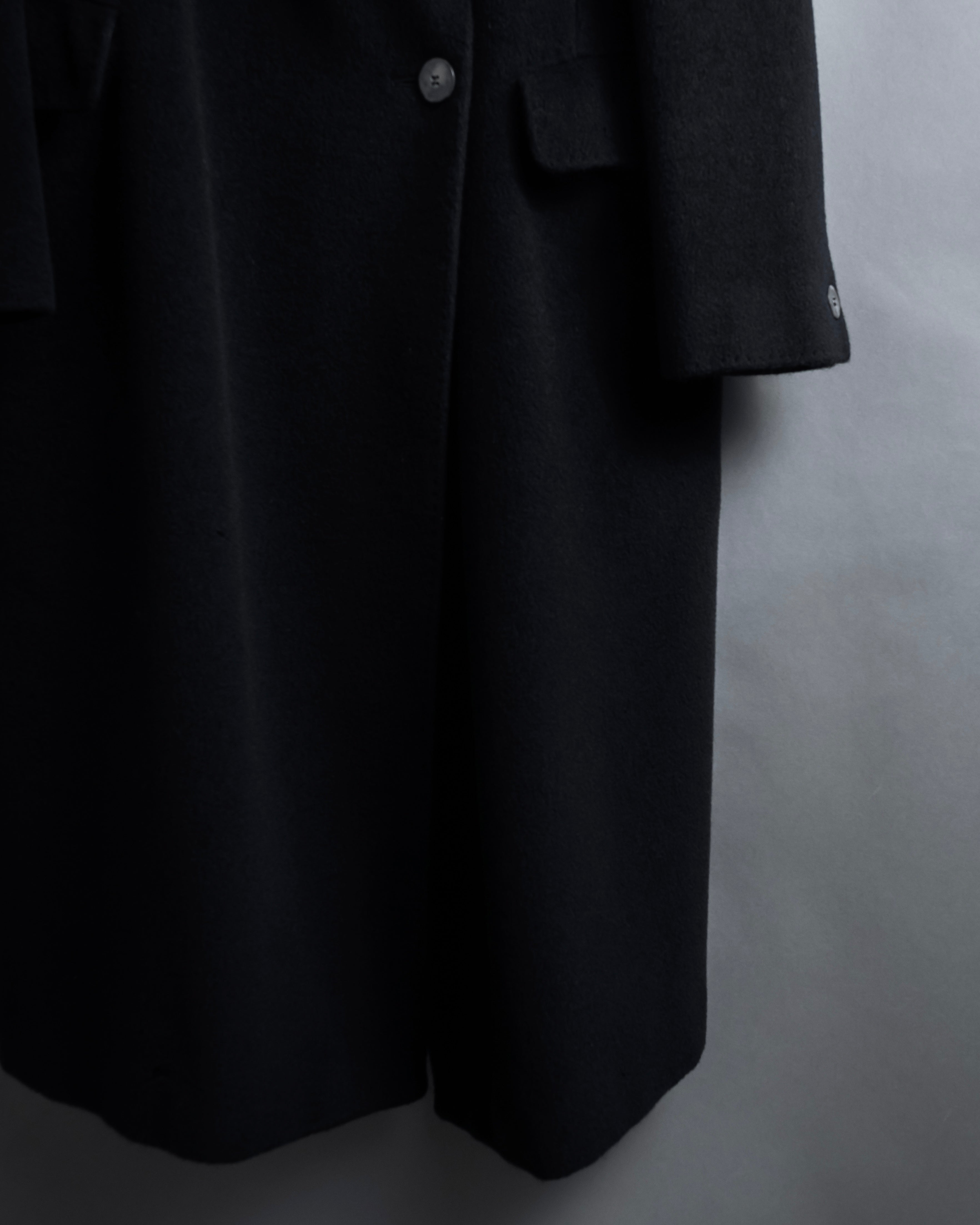 "Max Mara" 90's Asymmetrical front long chester coat