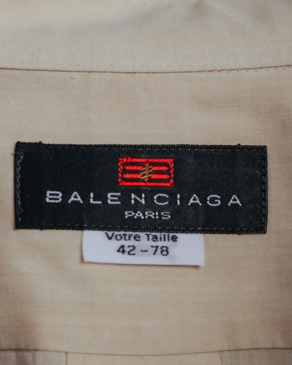 “BALENCIAGA” 90’s-00’s Relaxed pale dress shirt