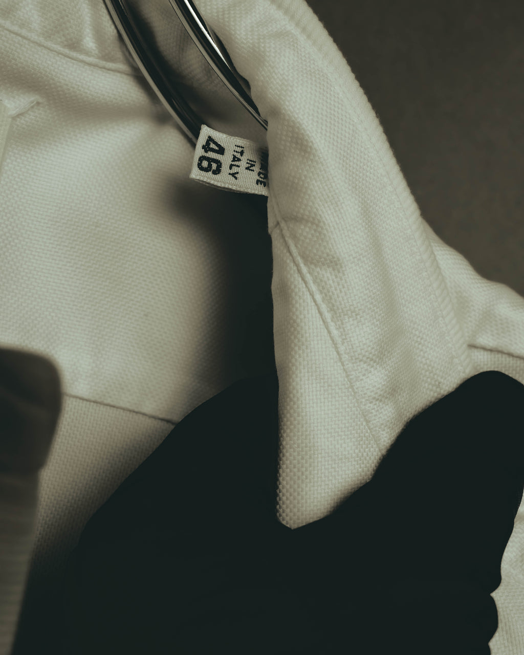 “Maison Martin Margiela” Replica 00’s-10’s Line 14 textured bib white shirt