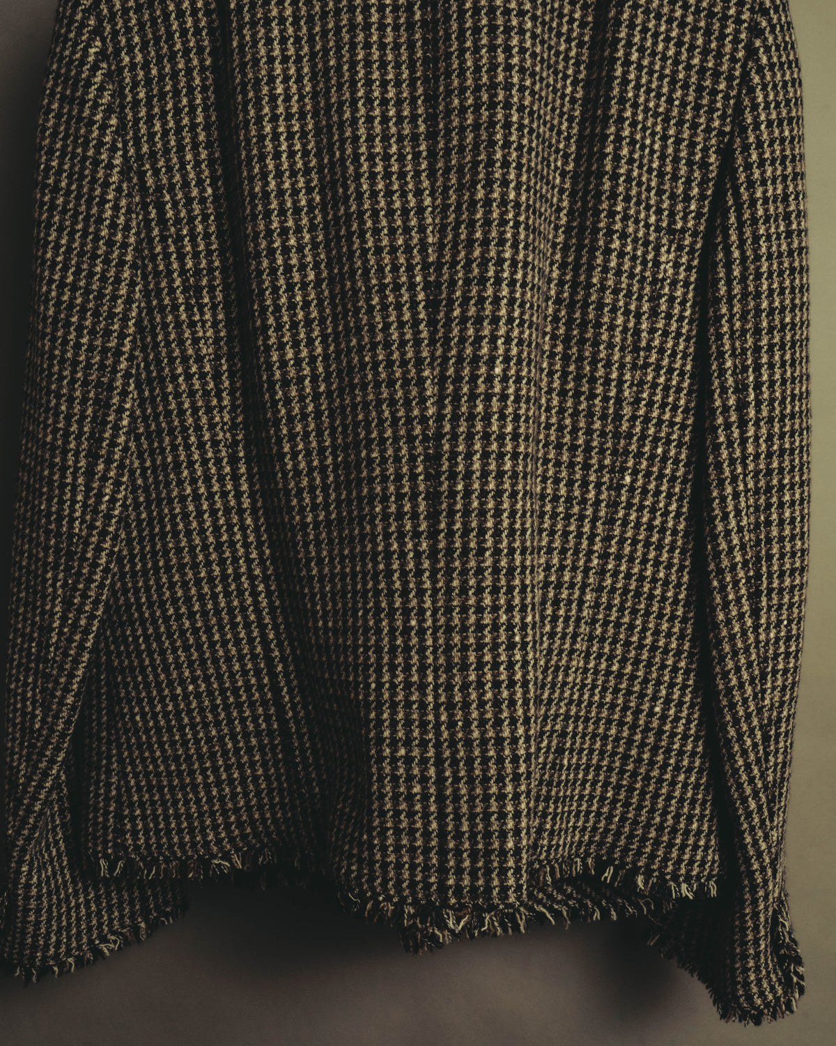 "BURBERRY LONDON" 00's-10's Fringed tweed blazer