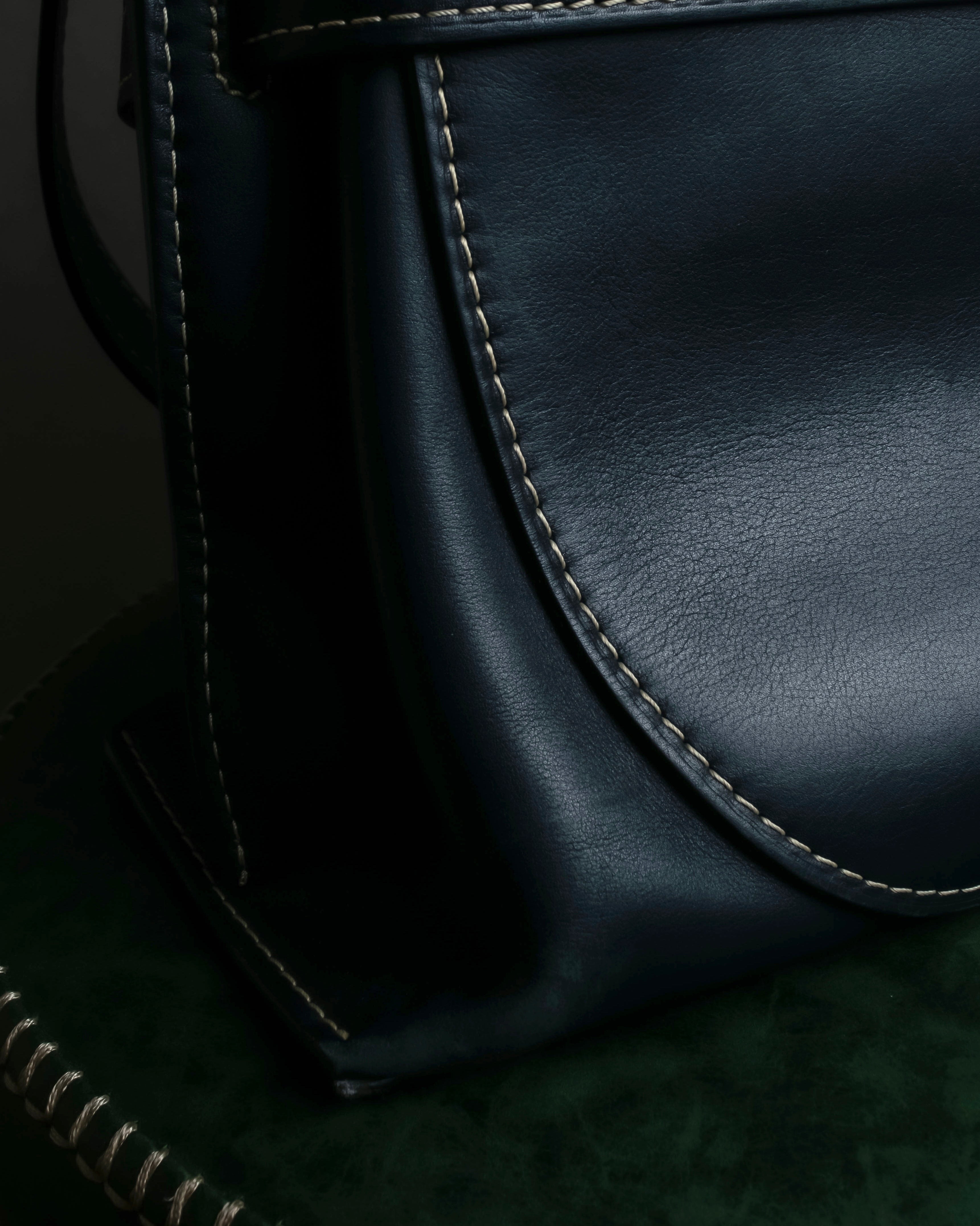 "LOEWE" Gate top handle 2way leather bag