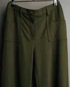-SPECIAL- “Christian Dior” 2001 Galliano era olive wide safari trousers