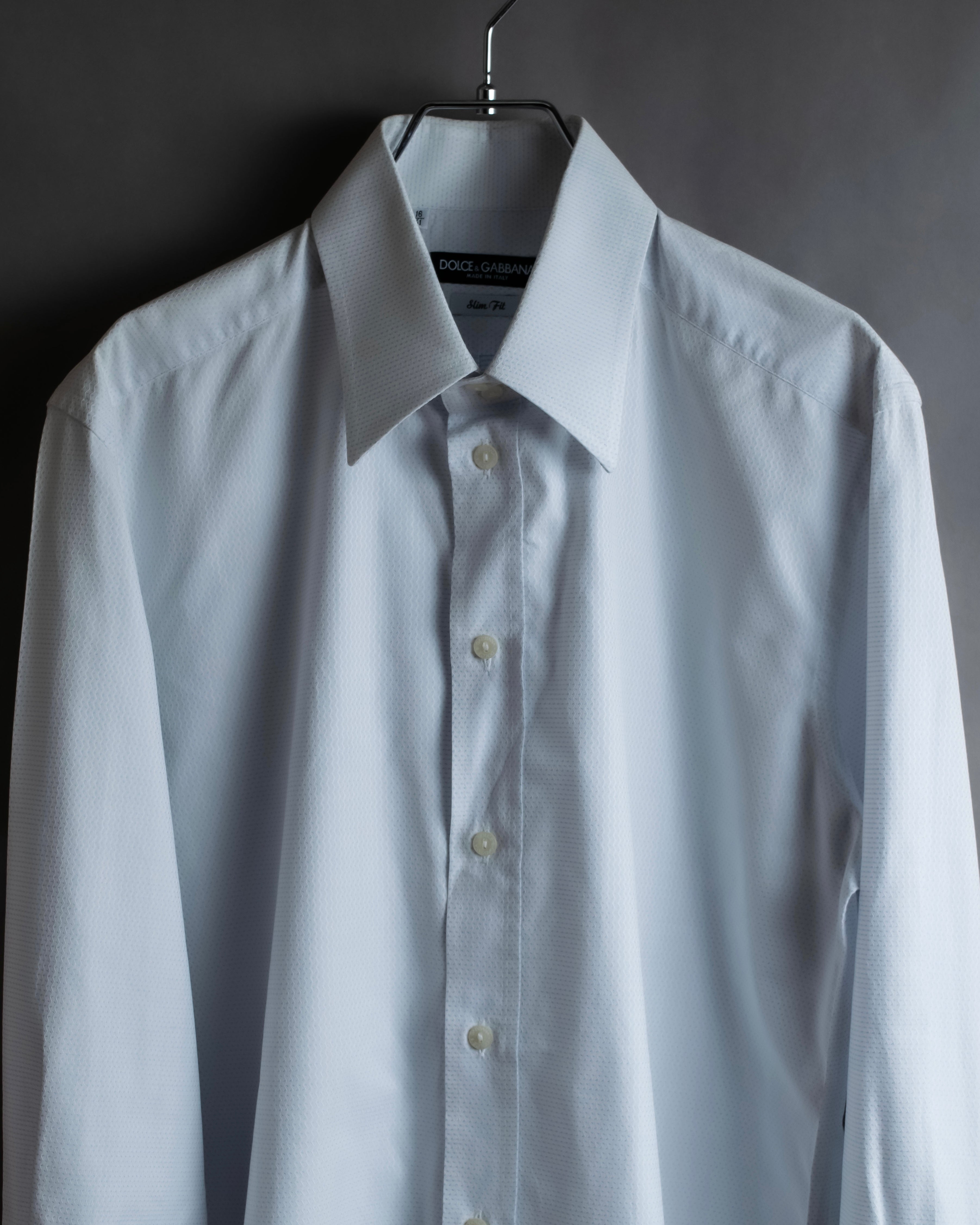 "Dolce & Gabbana" Geometric print slim fit shirt