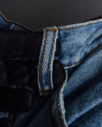 "JEAN PAUL GAULTIER JEANS" Beautiful fade button fly straight denim