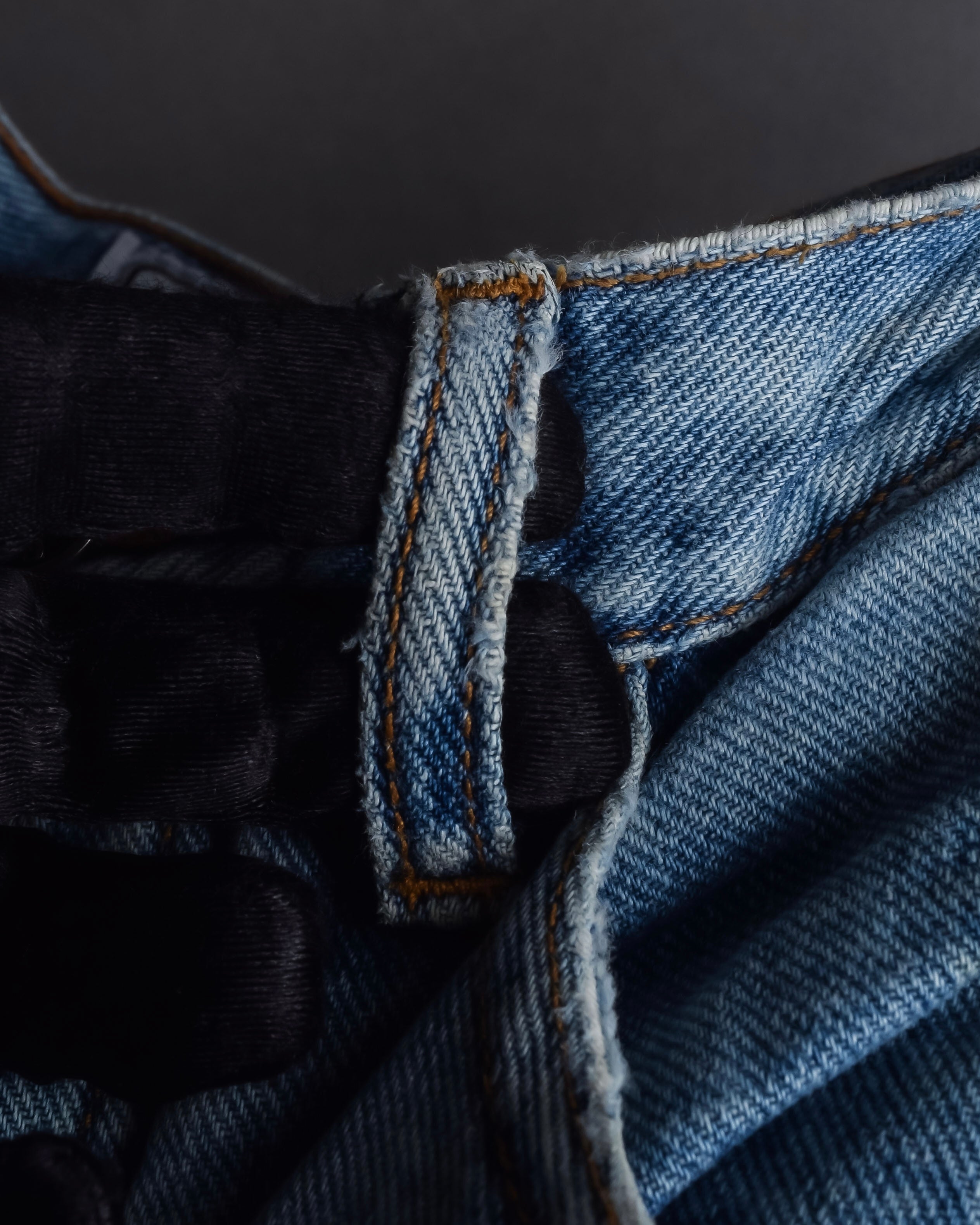 "JEAN PAUL GAULTIER JEANS" Beautiful fade button fly straight denim