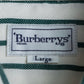 "BURBERRYS" Green stripe pattern oversized shirt