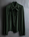 "GUCCI" Tab design bowtie blouse