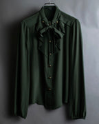 "GUCCI" Tab design bowtie blouse