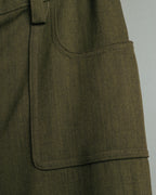 -SPECIAL- “Christian Dior” 2001 Galliano era olive wide safari trousers