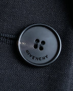 "GIVENCHY" Peak lapel tailored jacket & easy slacks set up