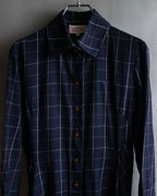 "Vivienne Westwood RED LABEL"
Windowpane print long shirt dress