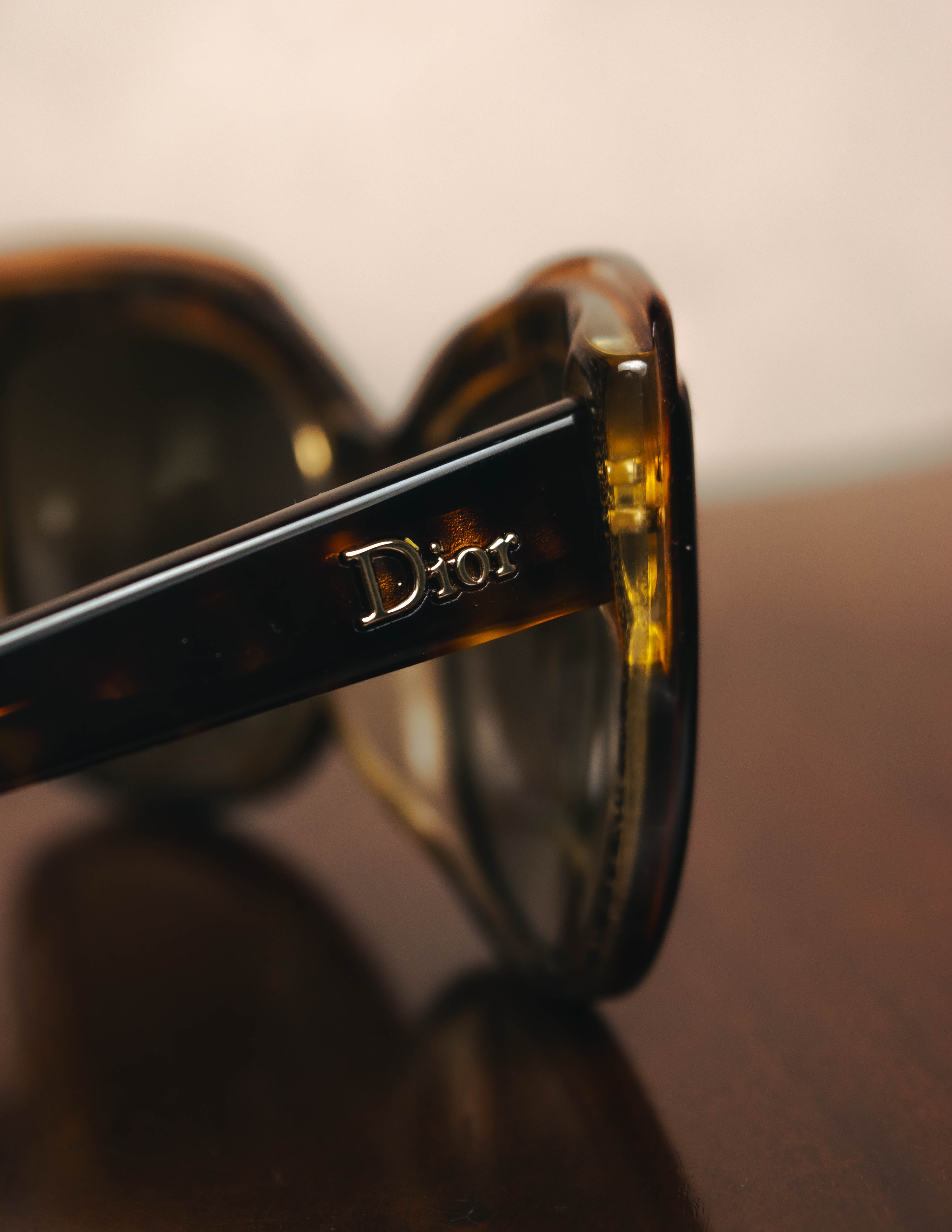 "Christian Dior" 2010's Glittered tortoiseshell sunglasses