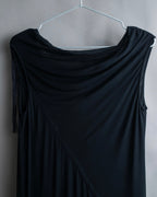 "Rick Owens Lilies" Fringe design draping sleeveless tops