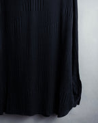 "Saint Laurent Paris" Jacquard pattern silk black shirt