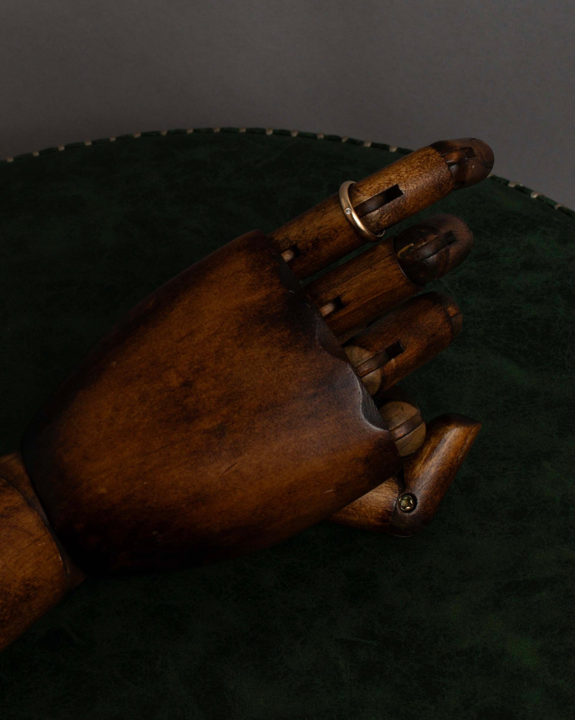 "Cartier" Band 1PD PG AU750 diamond ring