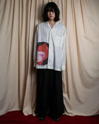 "STELLA McCARTNEY" 18SS Drag queen graphic design stripe shirt