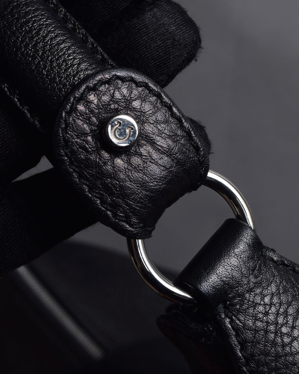 "Salvatore Ferragamo" Gancini motif design large leather shoulder bag