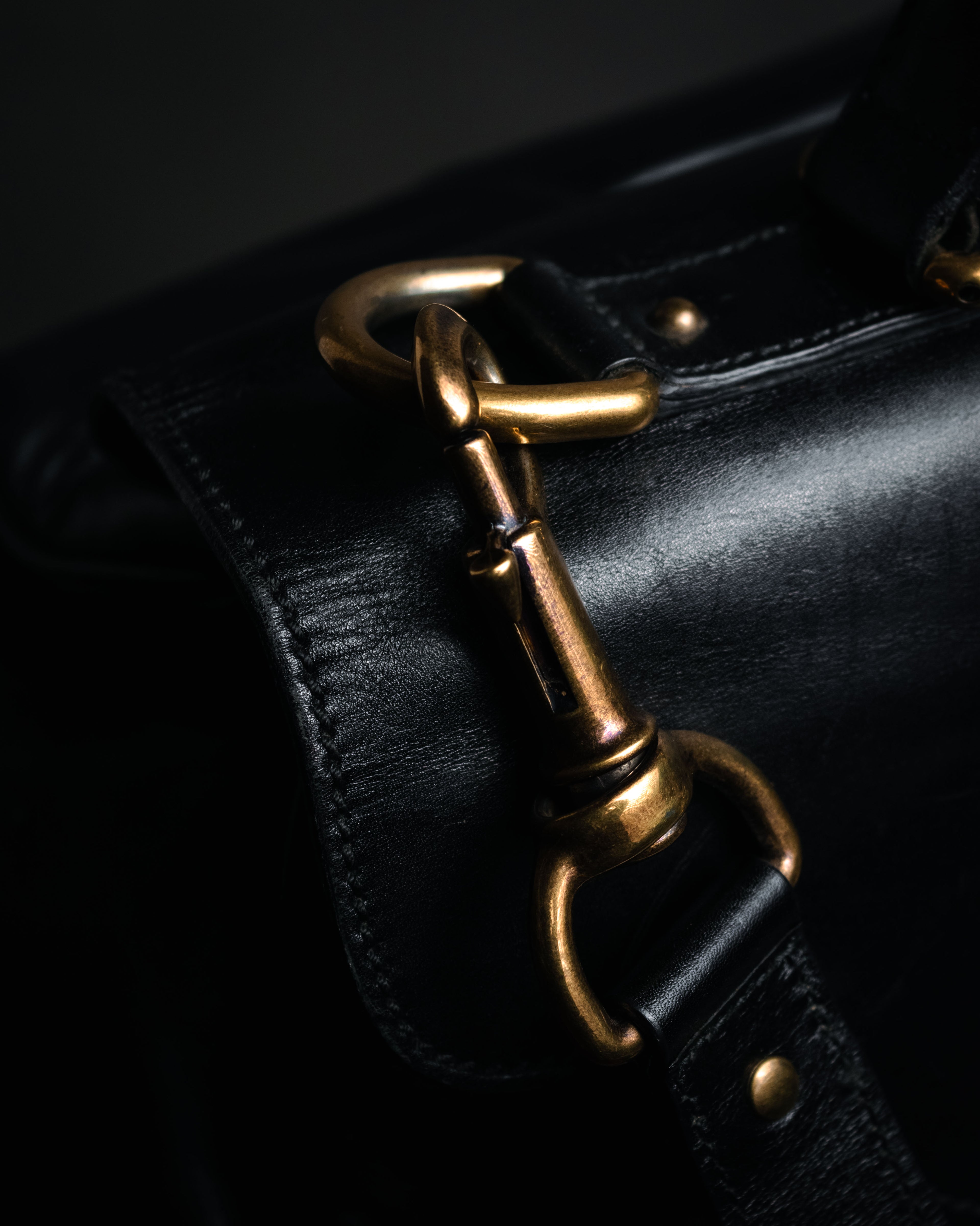 –SPECIAL– “DOLCE & GABBANA” 00’s-10’s Miss orient padlock leather satchel