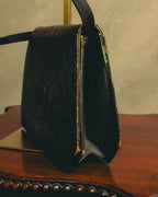 "Yves Saint Laurent" 80's-90's Quilted leather shoulder bag