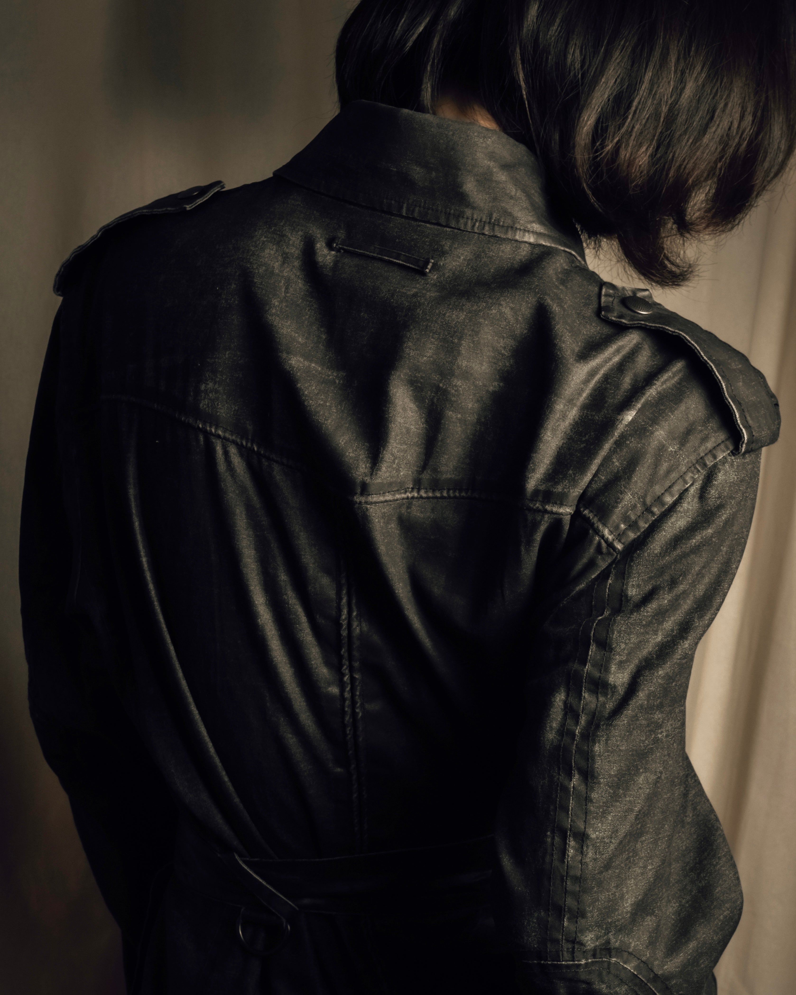 "JEAN PAUL GAULTIER" Firm finish double-zip belted mid-length coat