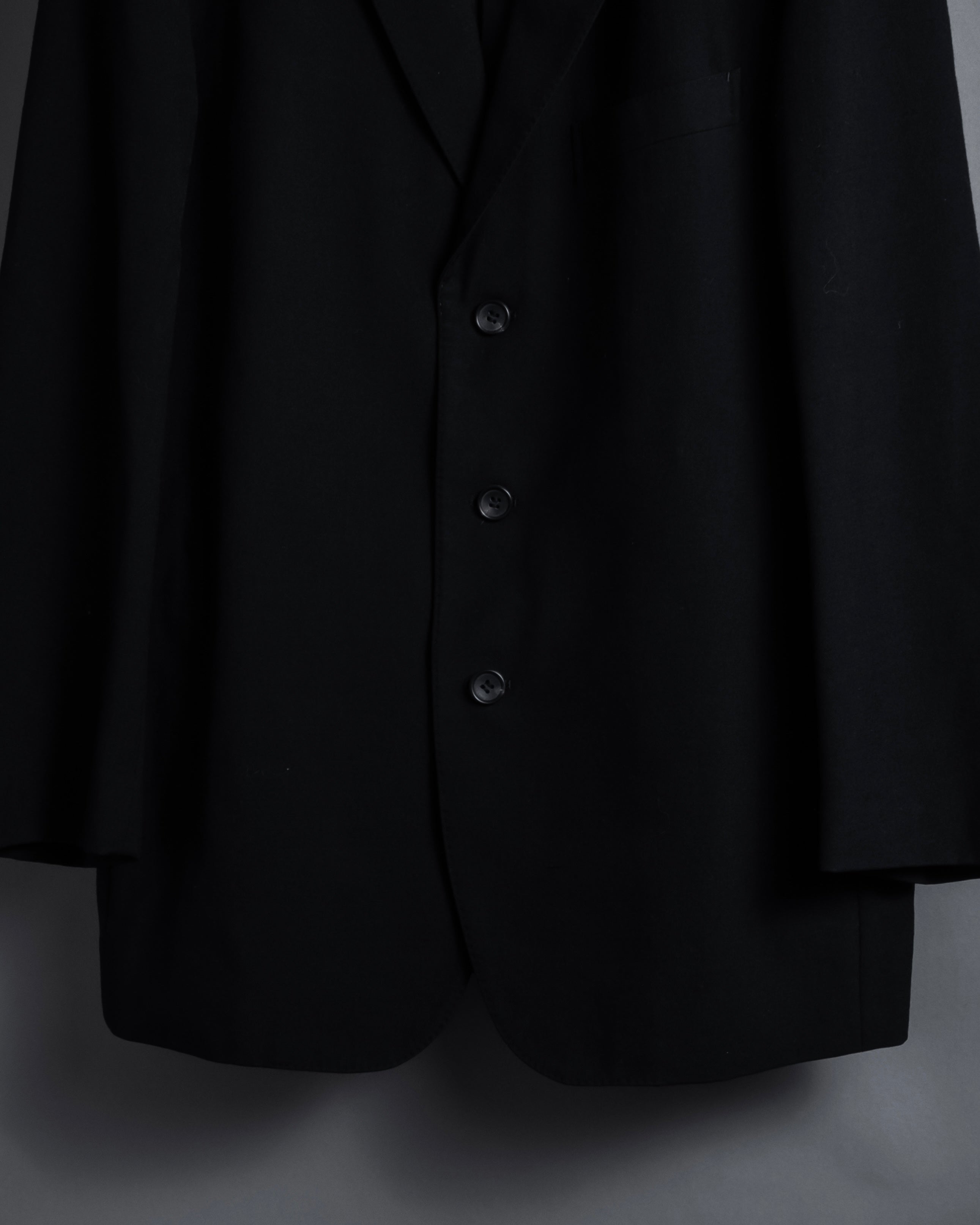 "ISSEY MIYAKE" 00AW Simple detail wool tailored jacket