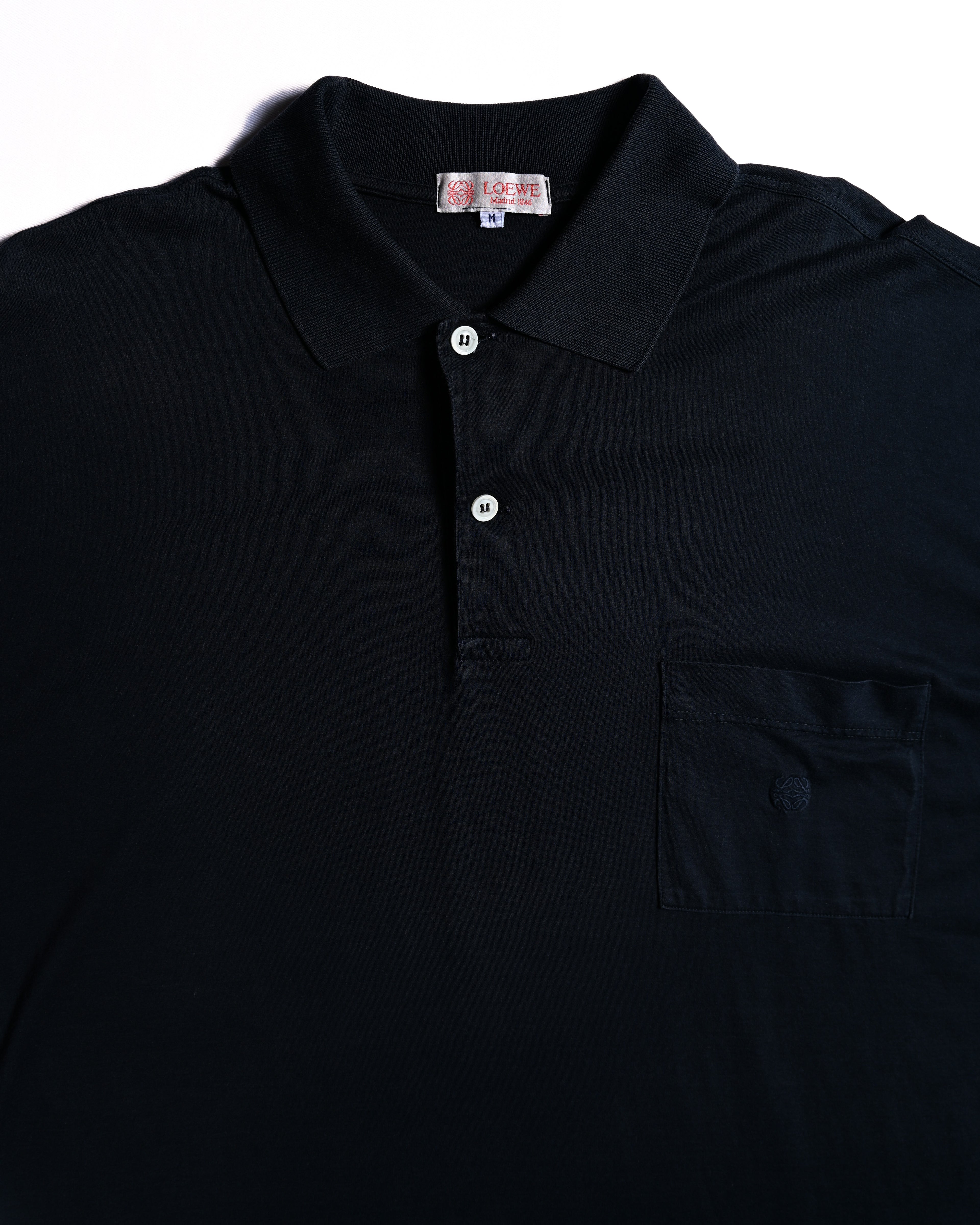 LOEWE/ Anagram Embroidered Short Sleeves Polo Shirt