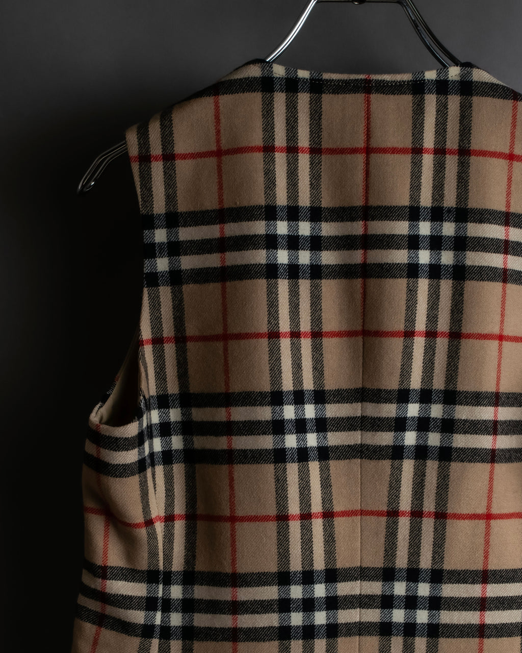 "BURBERRYS" Nova check pattern wool vest