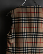 "BURBERRYS" Nova check pattern wool vest