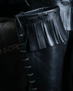 "TOM FORD" Fringe detail western long boots