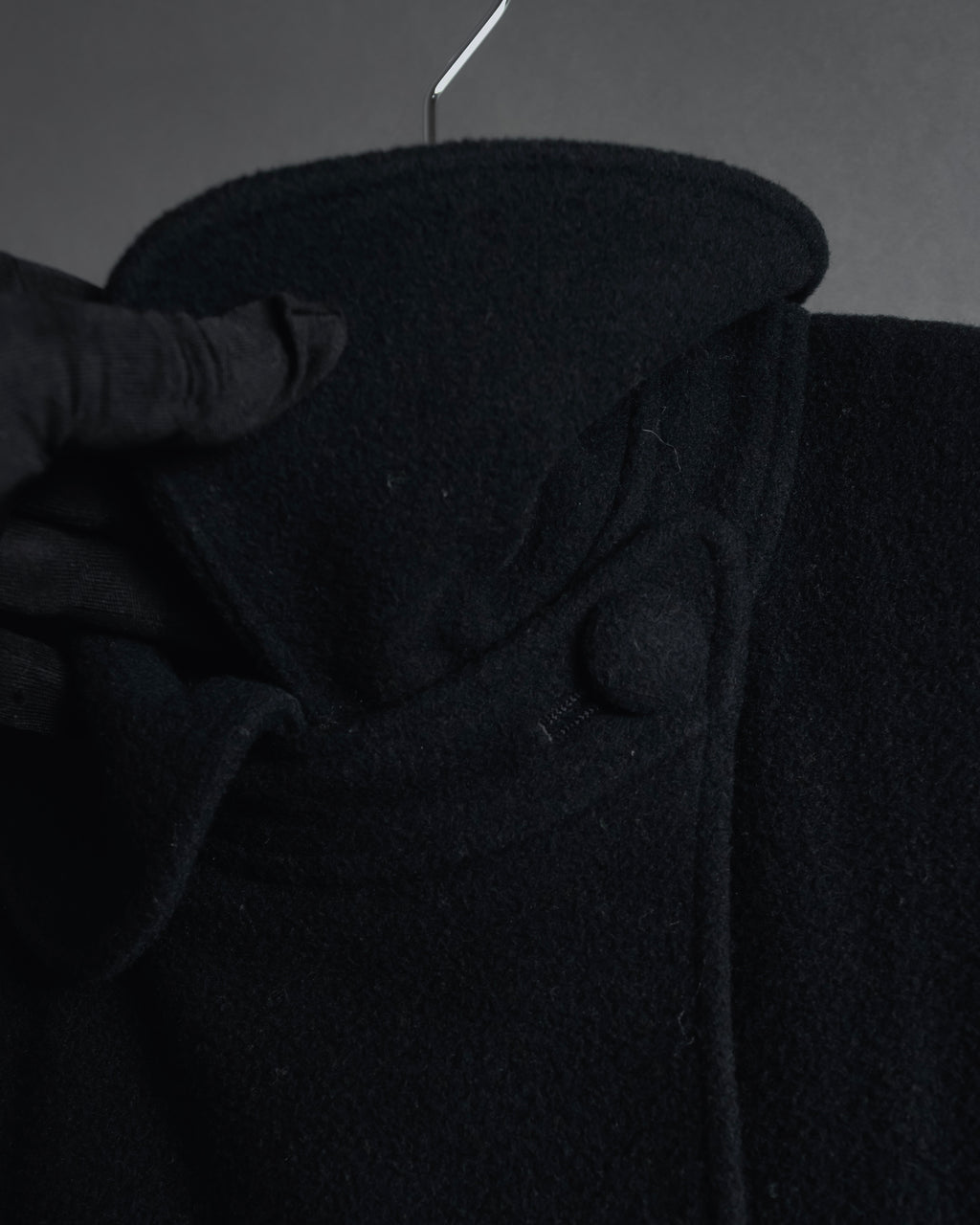 "Karl Lagerfeld" 80's-90's Round collar curvaceous coat