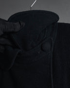 "Karl Lagerfeld" 80's-90's Round collar curvaceous coat